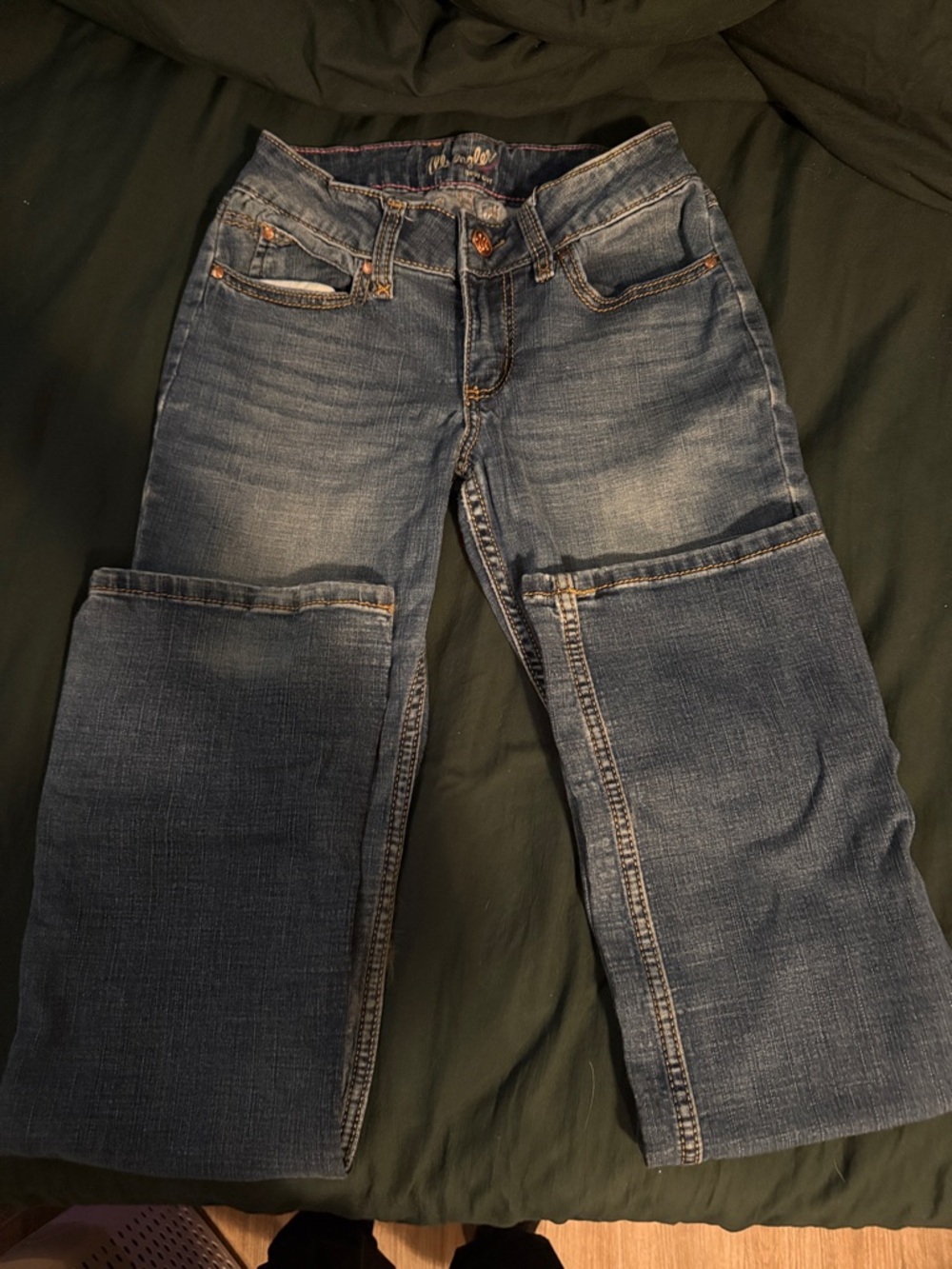 Wrangler Women's Blue Bootcut Jeans - Faded Indigo